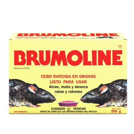 BRUMOLINE CEBO RATICIDA 200 GR BRUMOLINE CEBO RATICIDA 200 GR