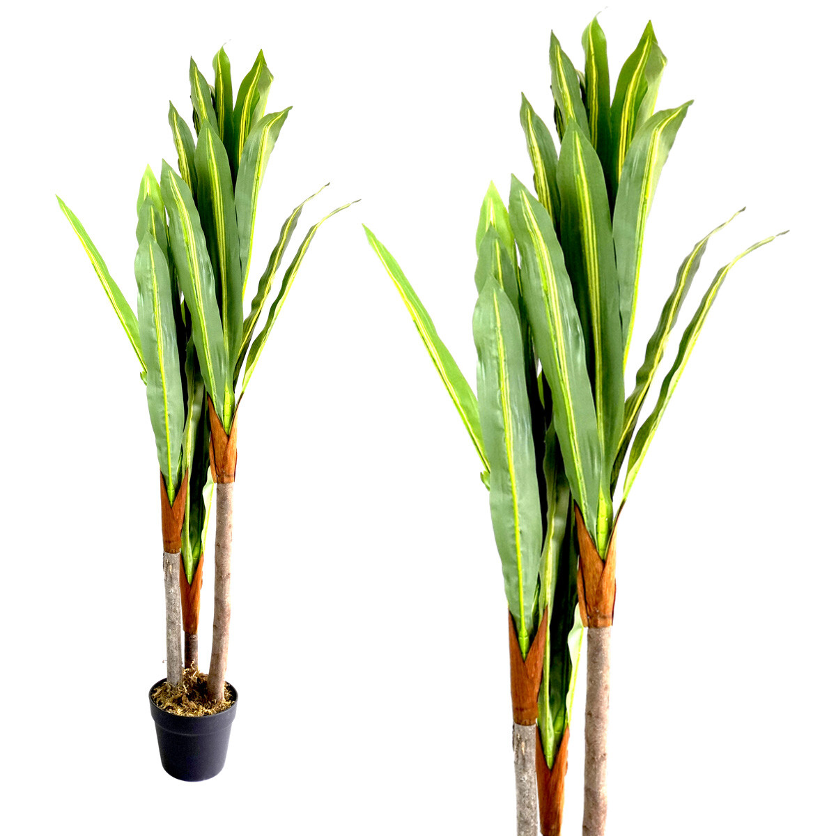 PLANTA ARTIFICIAL C/MACETA PALO AGUA 3 TRONCOS 