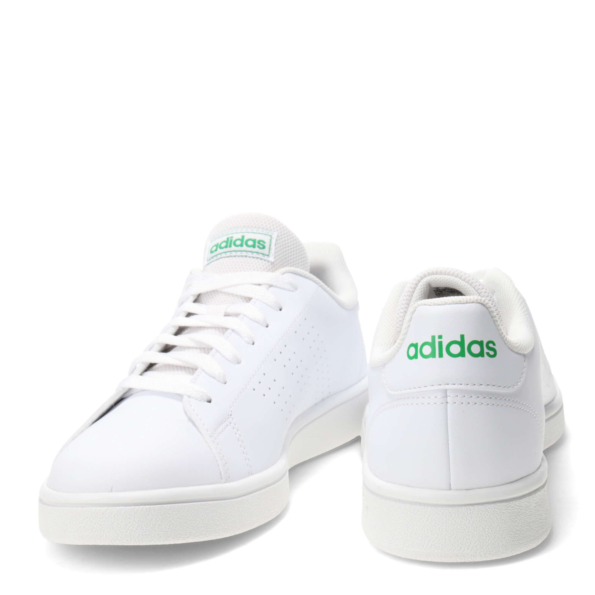 Championes de Hombre Adidas Advantage Base Court Lifestyle Blanco Verde Stadium Sport