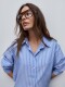 CAMISA DANAE STRIPE Azul Melange