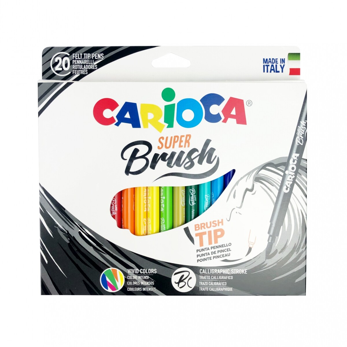 Marcador Carioca Super Brush x 20 