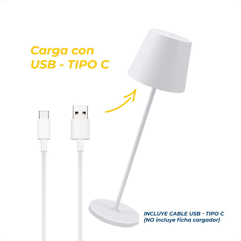 Lámpara de Mesa Inalámbrica LED Recargable Para Interiores y Exteriores Lámpara de Mesa Inalámbrica LED Recargable Para Interiores y Exteriores