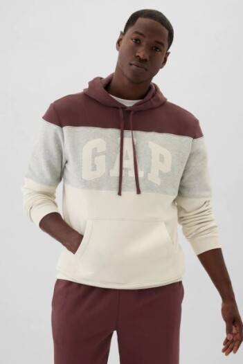 Canguro Logo Gap Color Block Hombre Noir Red 796
