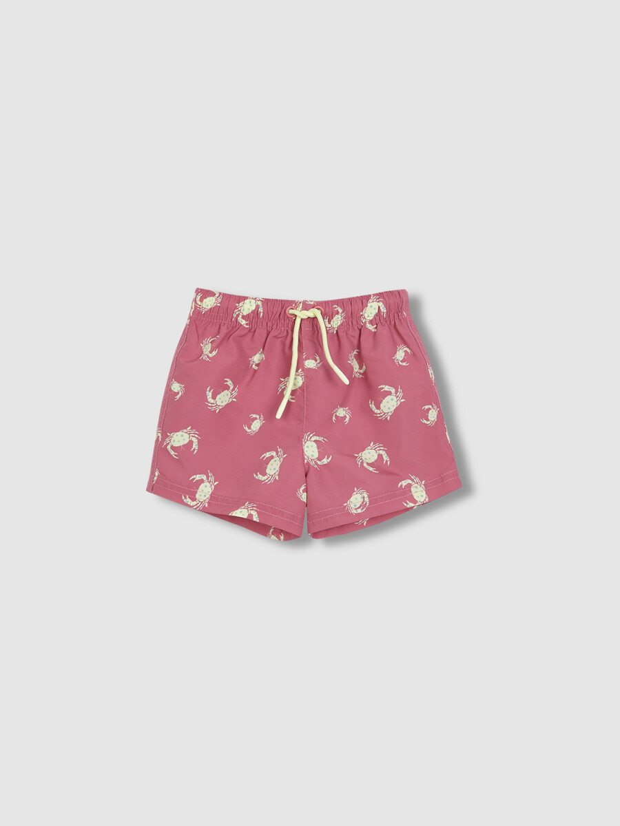 Bañador De Cangrejos Gris