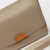 Morral Nina en cuero graneado Taupe Niquel