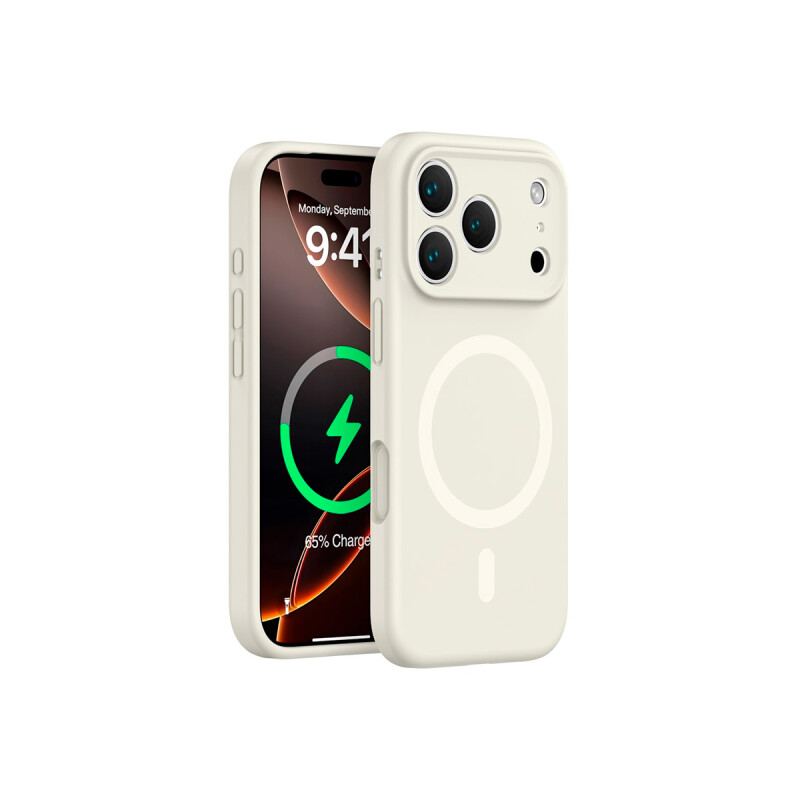 Protector para iPhone 17 Pro engomado MagSafe blanco Protector Para Iphone 17 Pro Engomado Magsafe Blanco