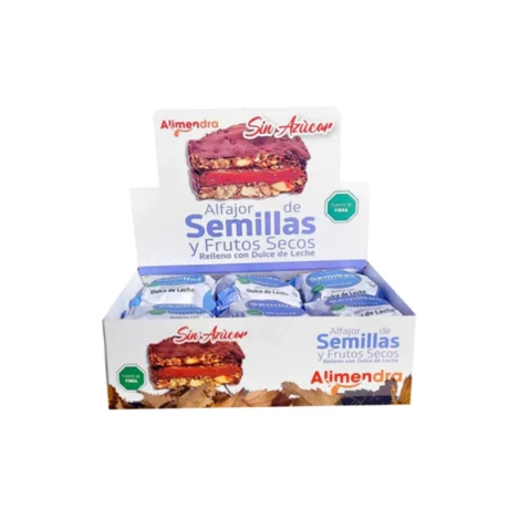 Caja de Alfajores Alimendra sin Azucar X8 001