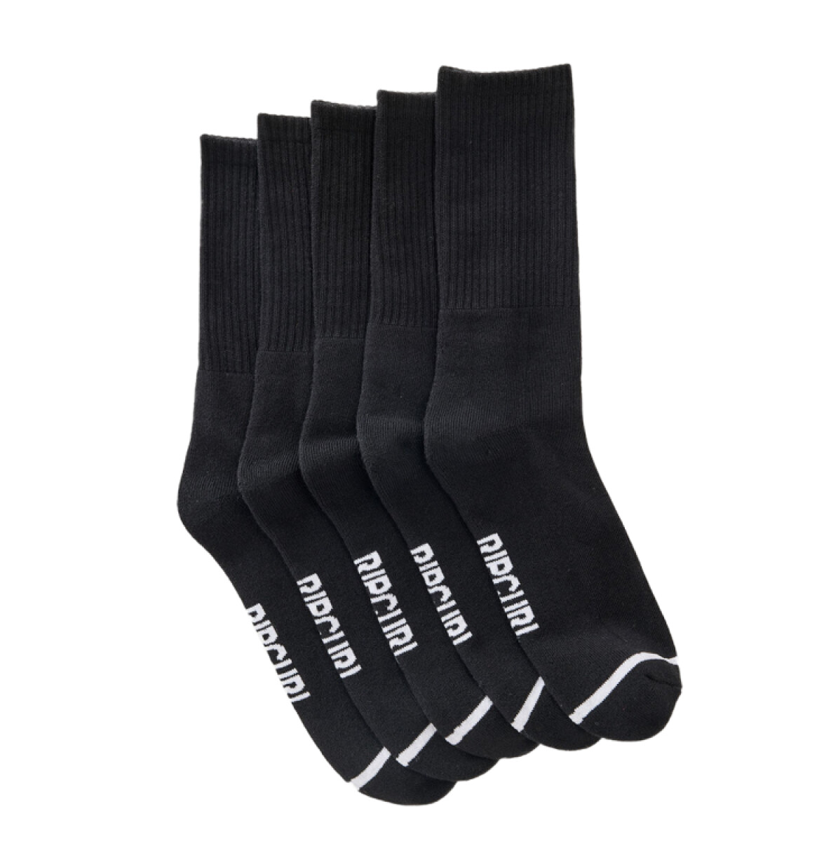 Medias Rip Curl Classic Surf Crew Sock 5-Pk - Negro 