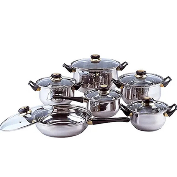 BATERIA COCINA KASSEL 12 Pzas A.Inox -72681- Sin color