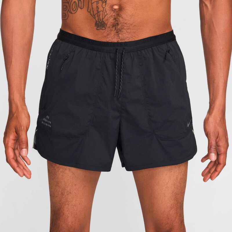 Short Nike Dri-Fit Adv Run Div 4" 2 en 1 de Hombre Negro