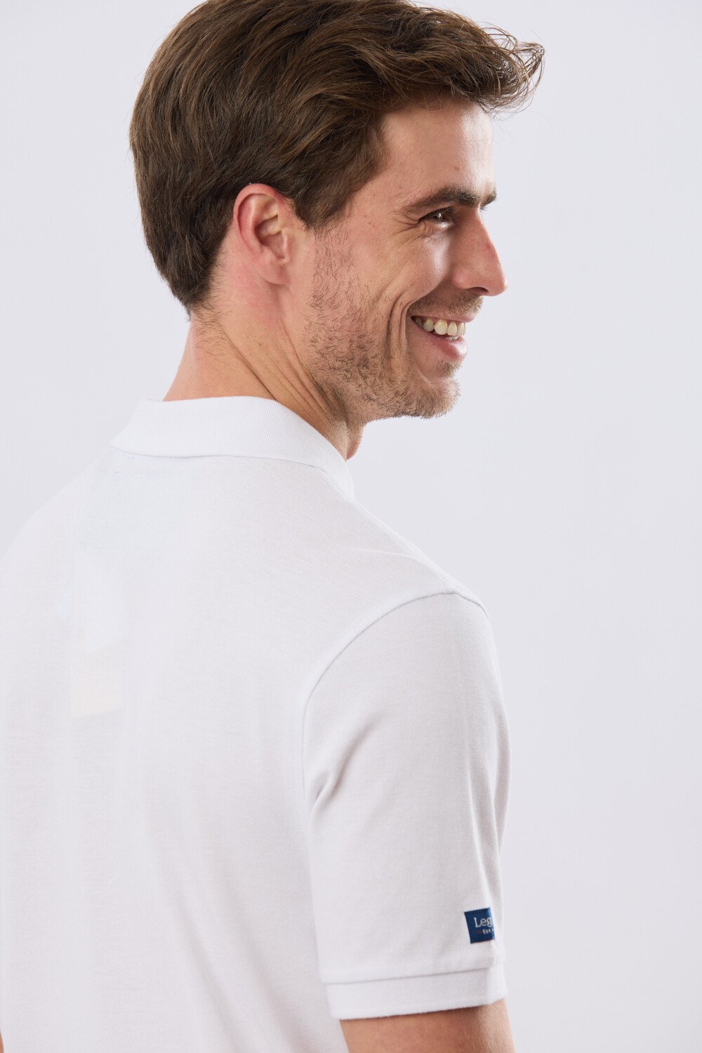 REMERA POLO LISA PIQUÉ Blanco