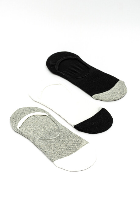Medias Invisible Moon, Pack X 3 Color Unico