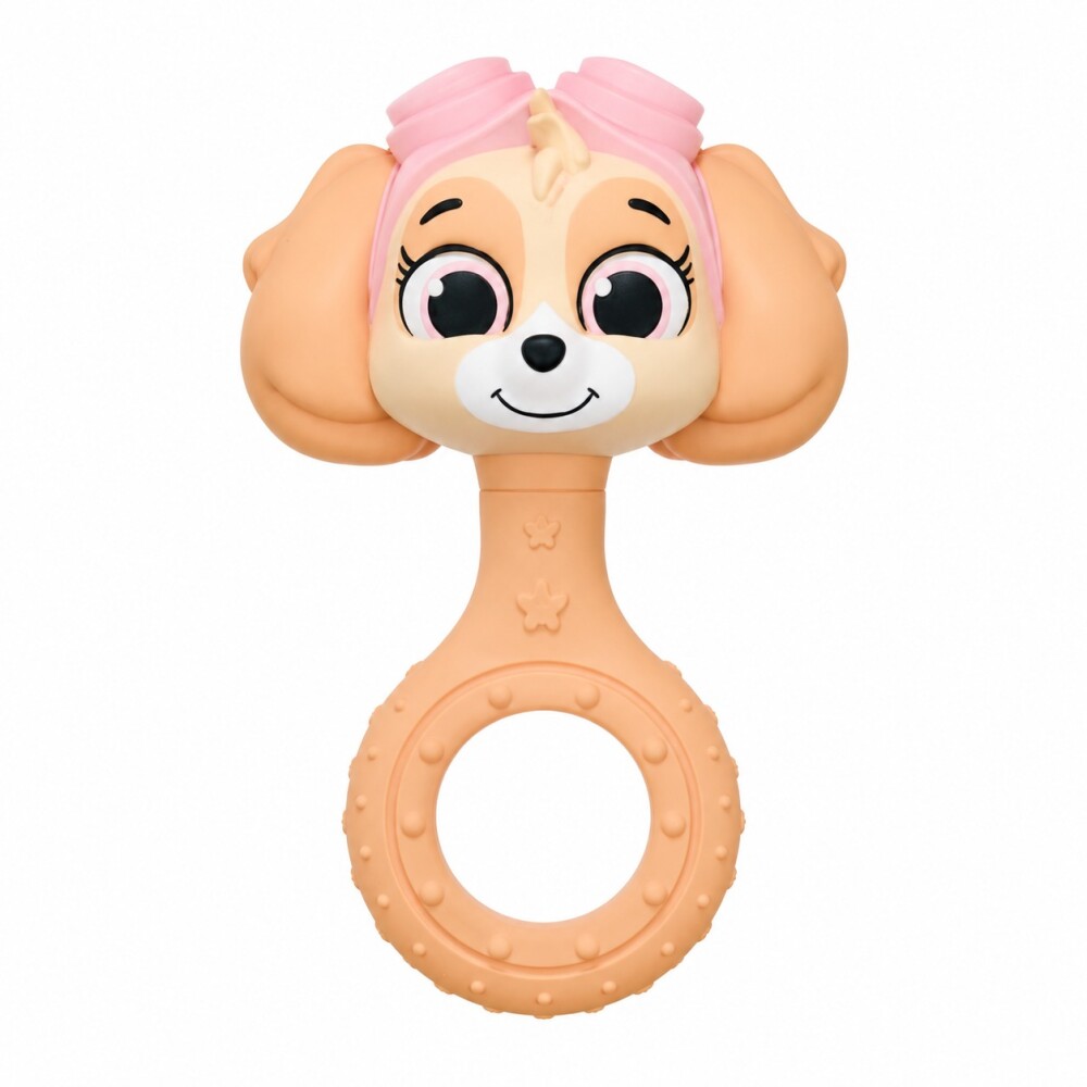 Mordillo sonajero natural personajes paw patrol skye