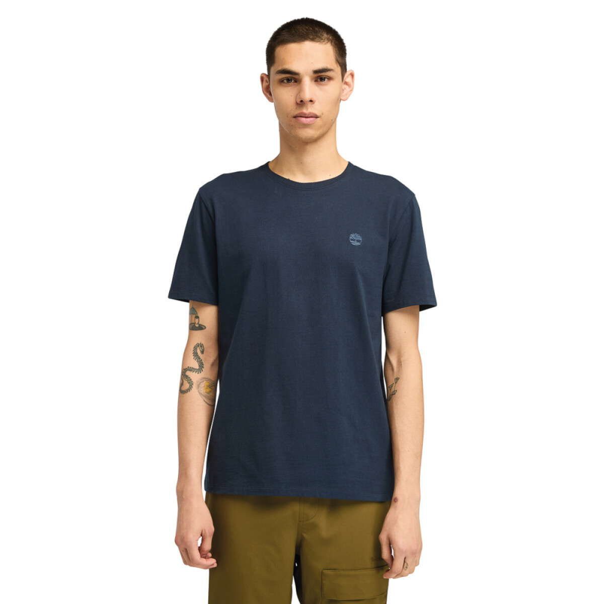 Polo US Chest Logo Short Sleeve Tee Hombre - Dark Sapphire-dark Denim 