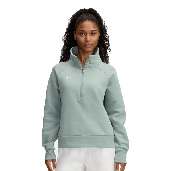 RIVAL FLEECE HZ - UNDER ARMOUR VERDE