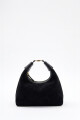 Bandolera de cuero hobo negro