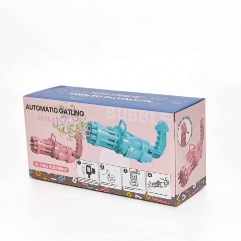 PISTOLA DE BURBUJAS TIPO GATLING AUTOMÁTICA PISTOLA DE BURBUJAS TIPO GATLING AUTOMÁTICA
