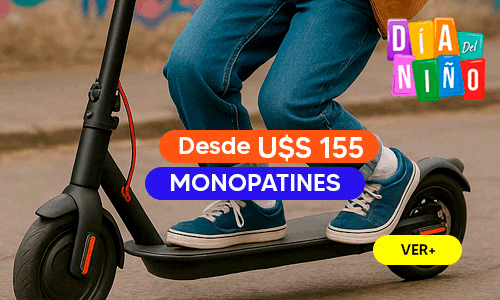 ¡Monopatines eléctricos desde U$S 155 dólares para Día del Niño!