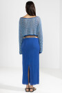 CROP SWEATER Blue