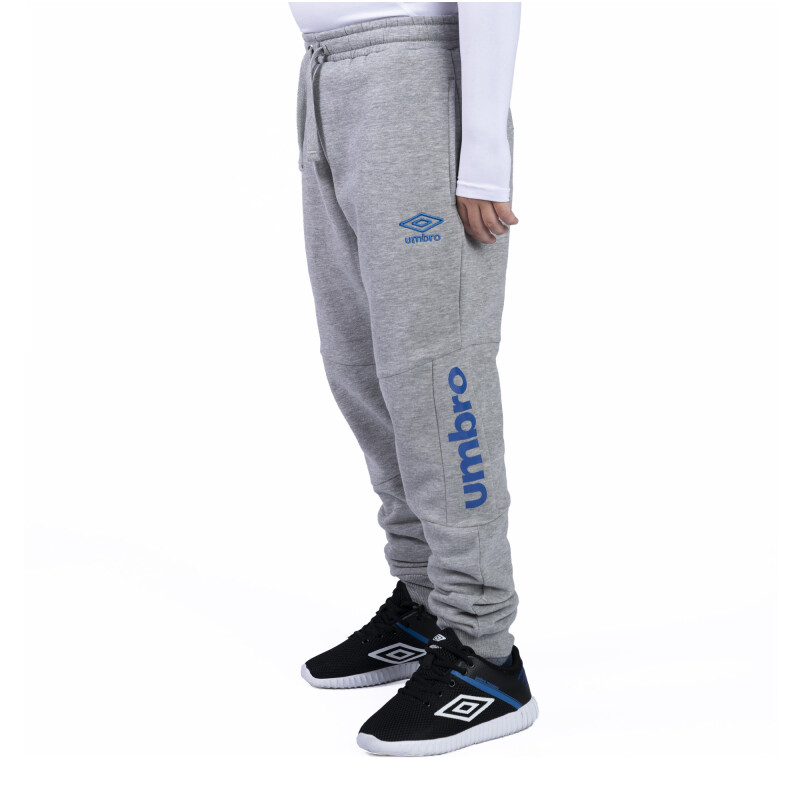 Pantalon de Niños Umbro Vintage Kids Gris Melange - Azul Real