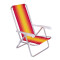 Silla reclinable 4 posiciones aluminio NARANJA