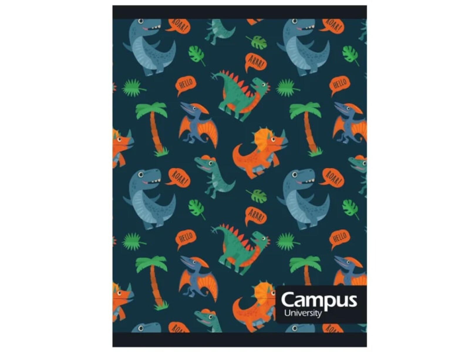 Cuaderno Campus 48 Hojas Cuadriculado - Dinos 