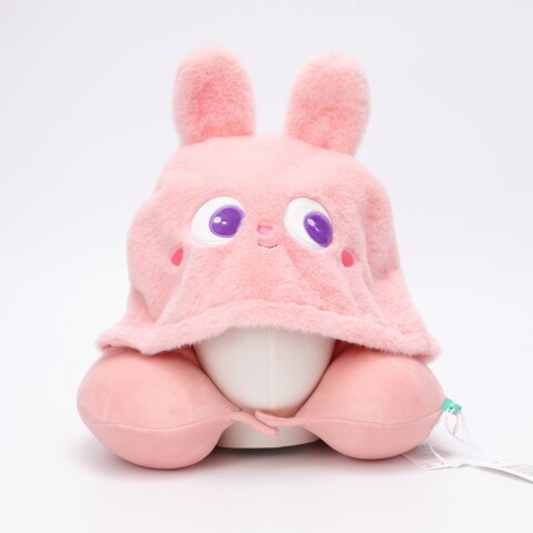 ALMOHADA CERVICAL DE ESPUMA VISCOELÁSTICA EN FORMA DE U CON CAPUCHA (CONEJO) ALMOHADA CERVICAL DE ESPUMA VISCOELÁSTICA EN FORMA DE U CON CAPUCHA (CONEJO)