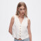 Chaleco Nayara Marfil / Off White