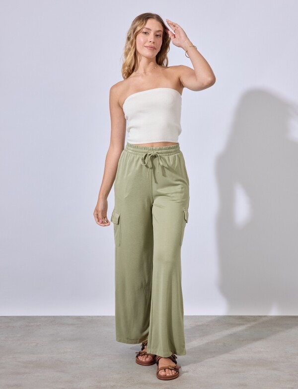 Pantalon Cargo VERDE