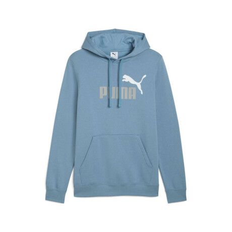 Campera Ess 2 Color N°1 Logo Hoodie Felpa de Hombre Azul