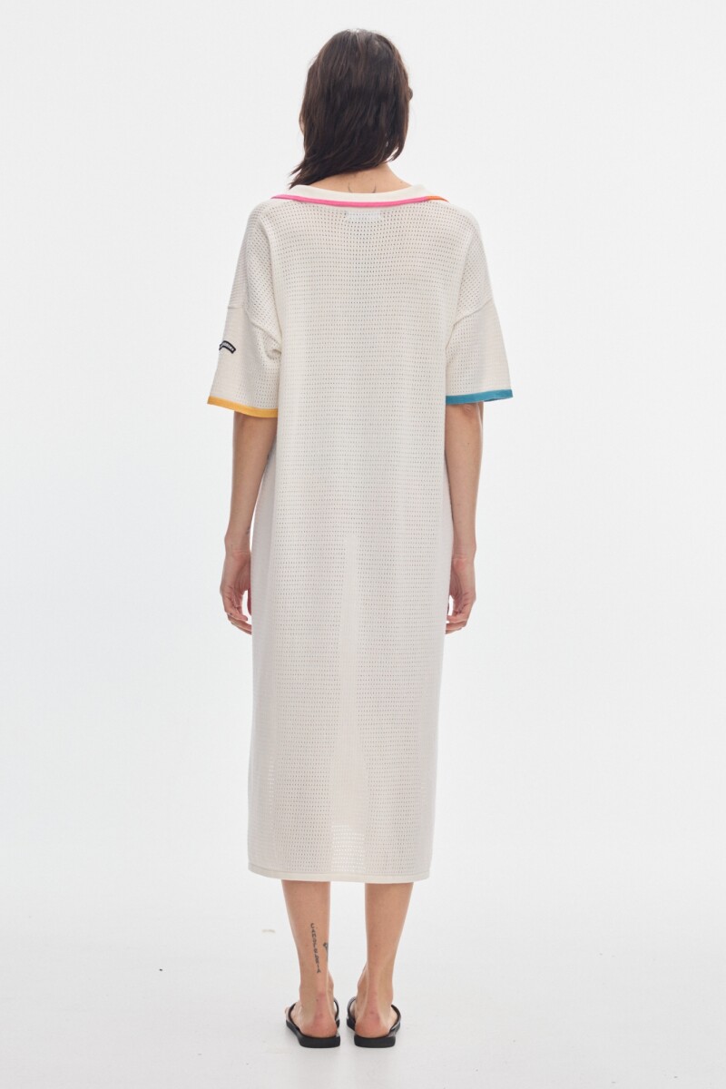 Vestido Pol Open Cream