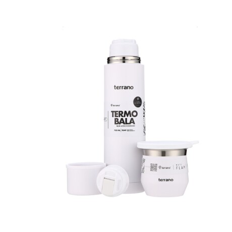 kit termo 750ml bala + mate flap blanco 001