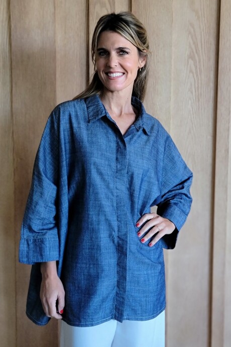 Camisa Tuna Azul Melange