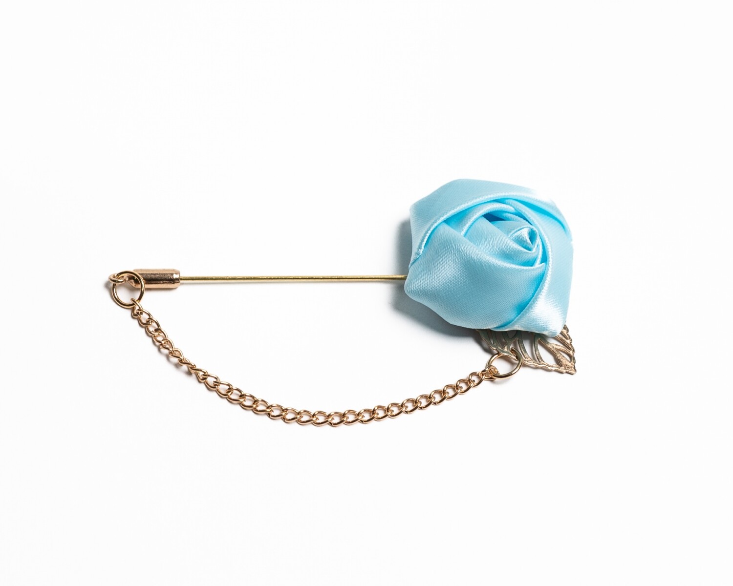 Pin para el Ojal Diseño Flor - CELESTE 