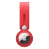 Case Apple Airtag Leather Loop Red Case Apple Airtag Leather Loop Red