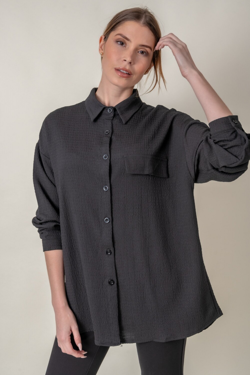 CAMISA CALENDULA Negro
