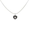 Dije Colgante corazón-Plata quemada 925-Piedra zirconia y marquesita-CP3690 sinpiedra