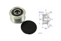 Polea Alternador Marcha Libre Alt Chev Corsa Citroen C4 Cactus/C-Elysee/Berlingo/C3 Aircross/C3 Opel Corsa/Combo/Grandland Pe Polea Alternador Marcha Libre Alt Chev Corsa Citroen C4 Cactus/C-Elysee/Berlingo/C3 Aircross/C3 Opel Corsa/Combo/Grandland Pe