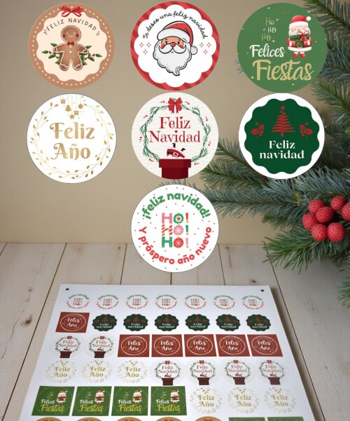 Stickers navidad placha DISEÑO 21