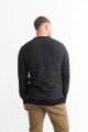 Sweater melange NEGRO