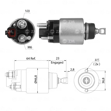 AUTOMATICO DE ARRANQUE HYUNDAI S/BOSCH I10/20-PICANTO-RIO ZM AUTOMATICO DE ARRANQUE HYUNDAI S/BOSCH I10/20-PICANTO-RIO ZM