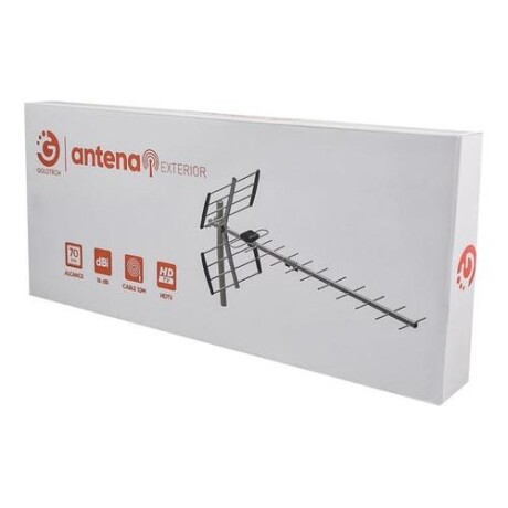 Antena exterior Goldtech en aluminio para TV digital Antena exterior Goldtech en aluminio para TV digital