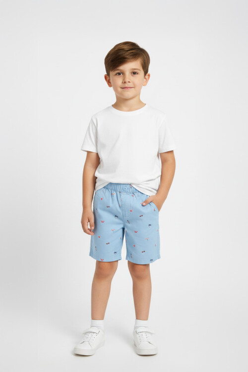 Short con mini print CELESTE