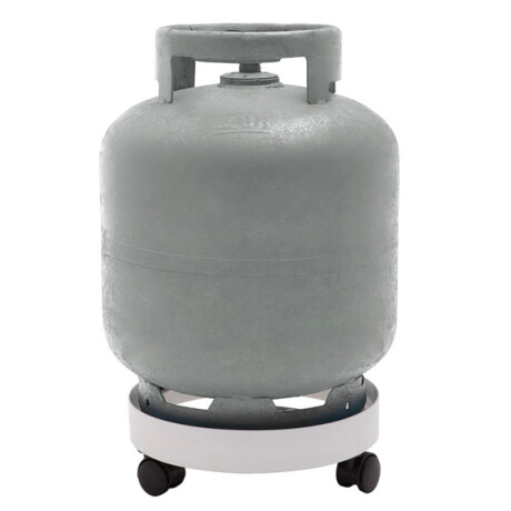 Base Soporte Plástico Garrafa 13K Movible c/Ruedas Paramount Blanco
