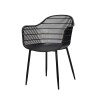 Silla Sydney - Patas de Metal/Madera Negro