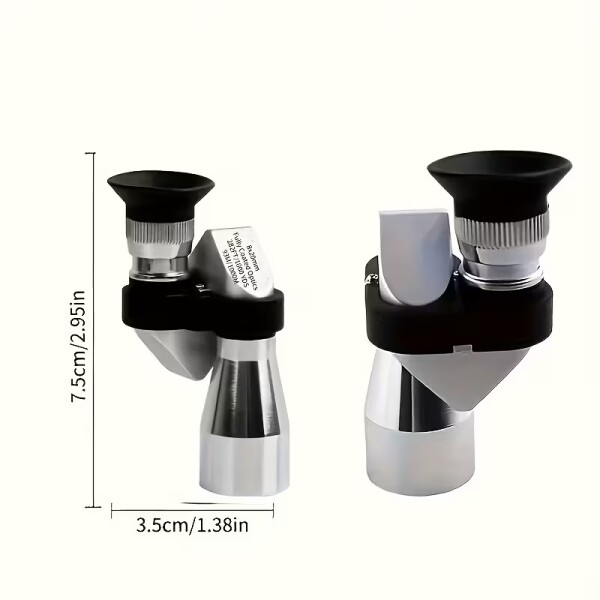 Telescopio Portátil Compacto Visión Nocturna 8x2 Binocular Color Plateado