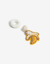 Aros Colgantes Largos Canutillos Set De Aros Colgantes Y Cuff Beads - Amarillo Medio