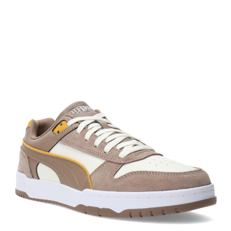 Championes de Hombre Puma Game Low SD Blanco - Taupe - Amarillo