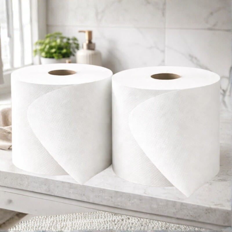 Set x2 Rollo eco 20x200 mts 24 gr BLANCO