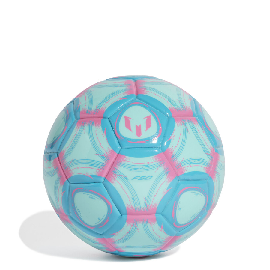 Pelota Adidas Messi Mini Verde Agua - Celeste - Rosado